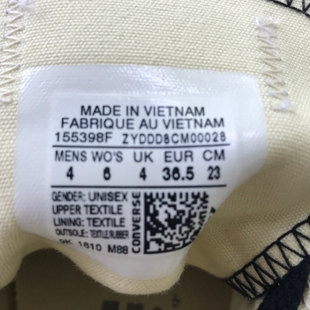 NWT Converse Ctas OX Menta/Black WMNS AUTHENTIC - Picture 7 of 8